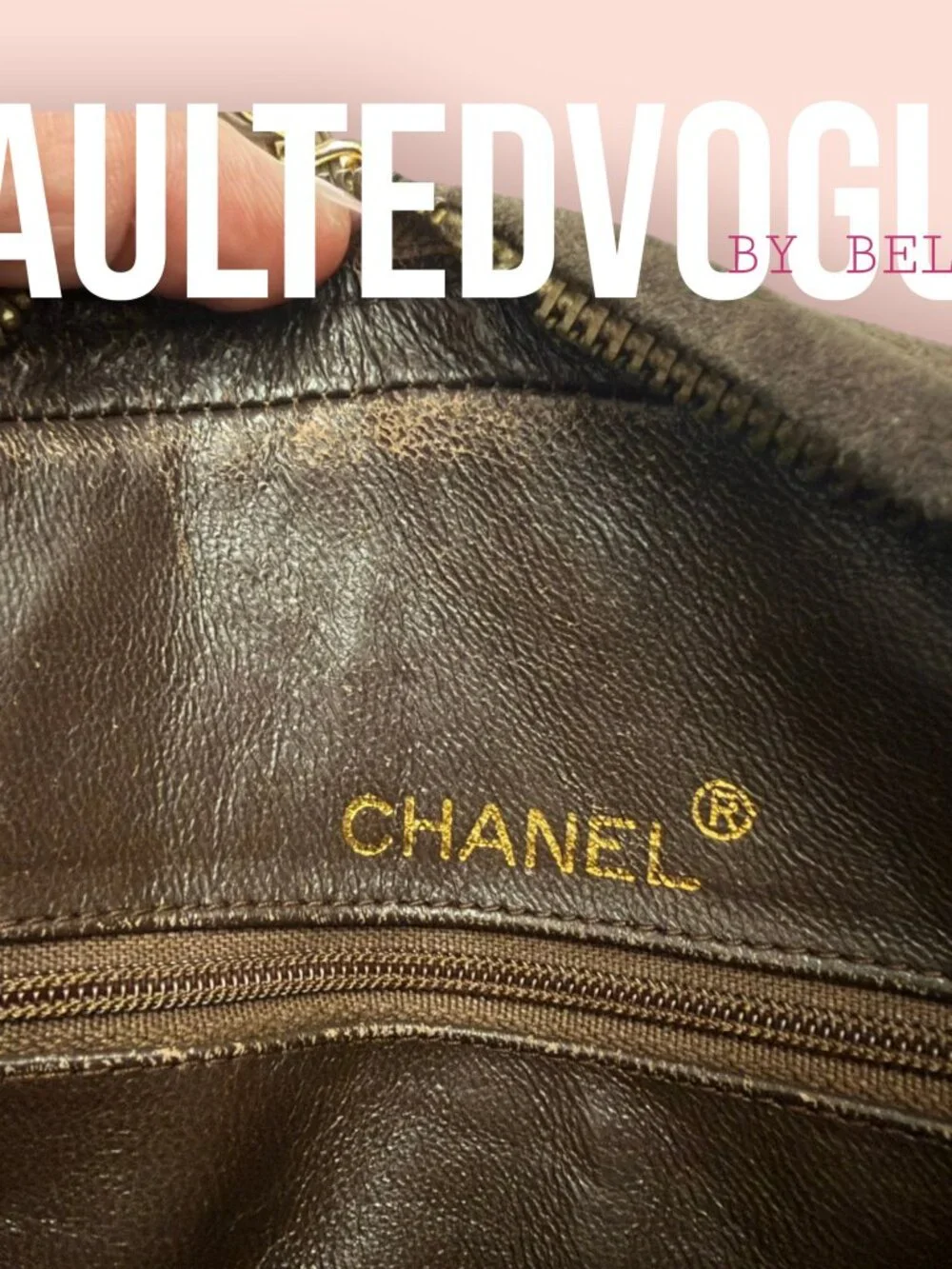 Vintage Chanel Quilted Suede Tassel Crossbody 🤎 Rare Classic - Picture 14 of 16